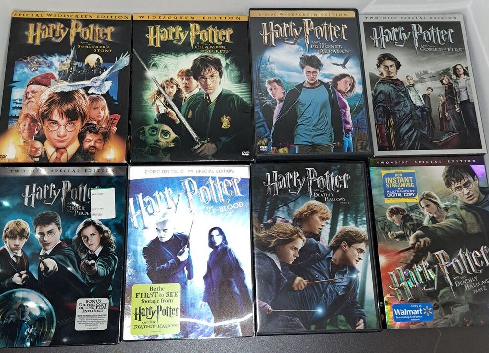 Harry Potter Complete Series - Lot of 8 DVDs